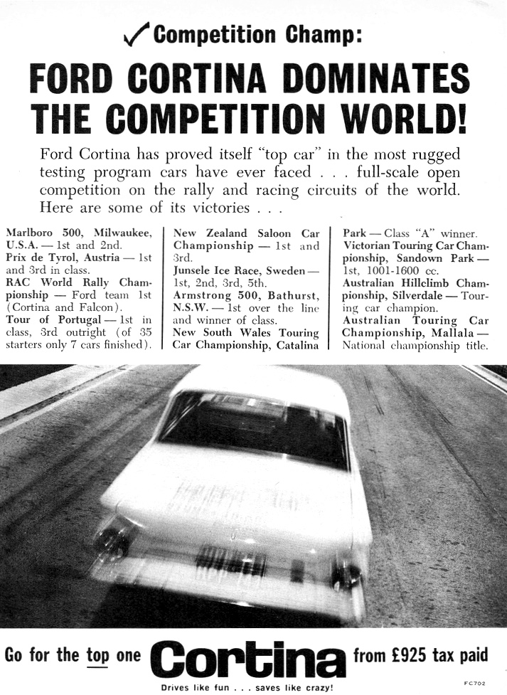 1964 Ford Cortina Mark I Competition Champ